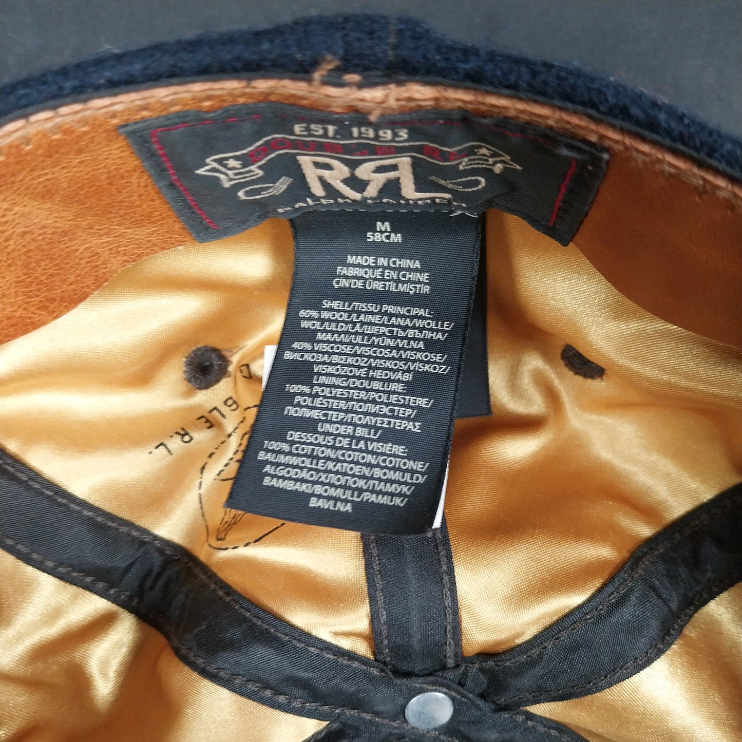 RRL - Logo-Embroidered Wool-Blend Baseball Cap